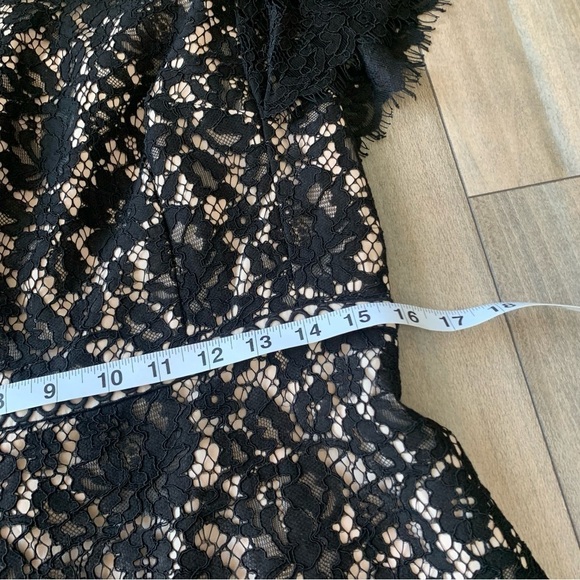J. Crew women’s lace off shoulder formal party dress black nude size 10 - Picture 7 of 8